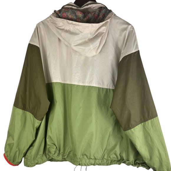 The Great x Eddie Bauer Rain Anorak Jacket Coat XXL 2X Windbreaker Hood Green - Picture 3 of 9